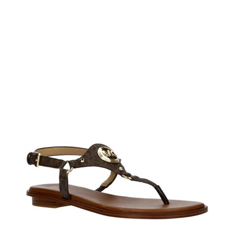 michael kors sandalen bruin